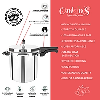 Made from superior quality virgin aluminium;Gas Stovetop Compatible silver