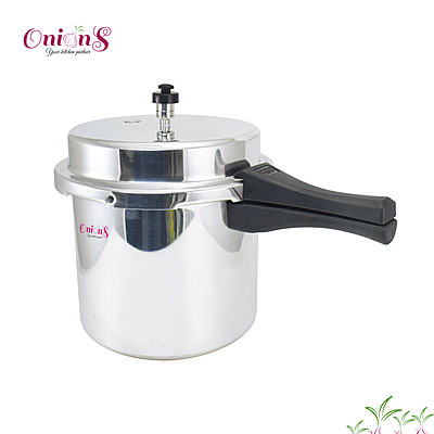 Onions Aluminium Pressure Cooker with Outer Lid Gas Stove Compatible