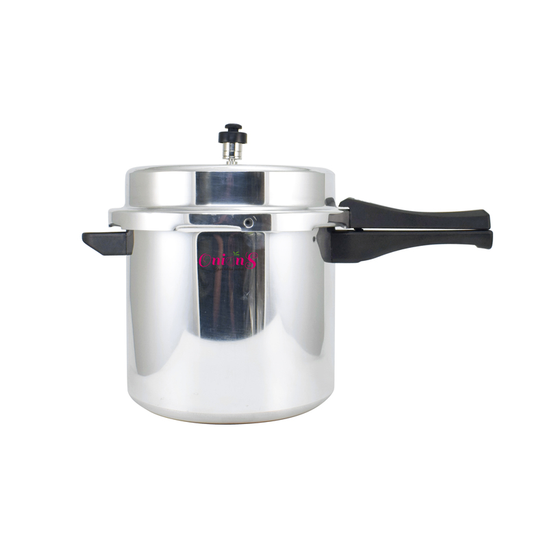 Onions Aluminium Pressure Cooker with Outer Lid Gas Stove Compatible