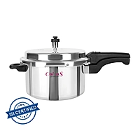Made from superior quality virgin aluminium;Gas Stovetop Compatible silver