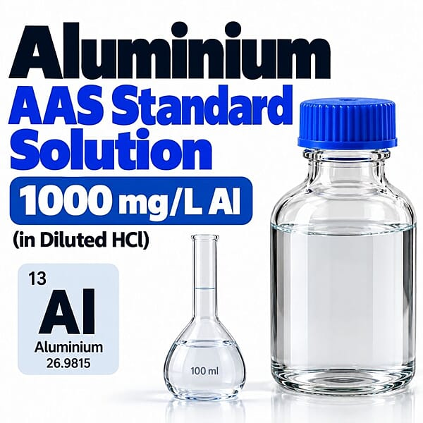 Aluminium AAS Standard Solution (1000 mg/L Al in Diluted HCl)