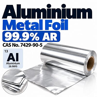 Aluminium Metal Foil 99.9% AR / CAS 7429-90-5