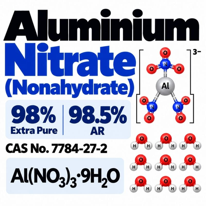 Aluminium Nitrate (Nonahydrate) 98.5% AR / CAS 7784-27-2