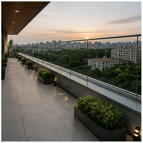Terrace Glass Railing