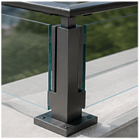 Aluminium Post Glass Railing