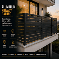 Aluminium Privacy Railing