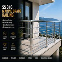 SS 316 Marine Grade Railing