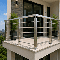 Square Pipe SS Railing