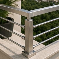 Square Pipe SS Railing