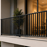 Powder Coated MS Railing