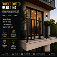 Powder Coated MS Railing