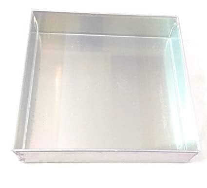 Qson Aluminium Square Cake Baking Mould 10 X 2.5"