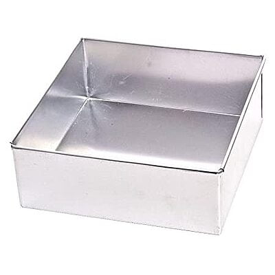 Qson Aluminium Square Cake Baking Mould 6 X 2.5"