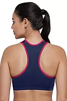 AMANTE Skins Solid Non Padded Non-Wired Scoop Neck Cami Bra 83001 MEDIEVAL BLUE XL