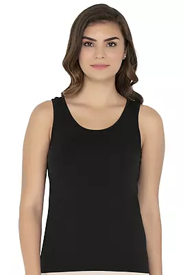 AMANTE Broad Strapped Body Hugging Cotton Tank Top 76801