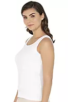 AMANTE Broad Strapped Body Hugging Cotton Tank Top 76801