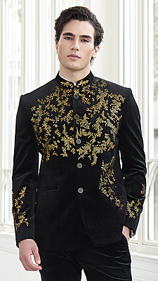 Aurelius Gold Embroidered Jodhpuri