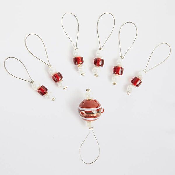 Zooni stitch markers - Amaryllis