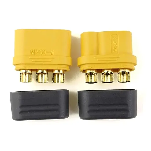 AMASS MR60 Male-Female connector pair with housing