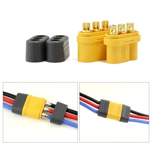 AMASS MR60 Male-Female connector pair with housing