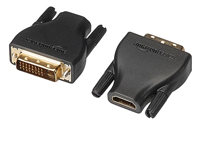 HDMI to DVI-D Adapter (4-Pack) – Bi-Directional High-Performance Converter | Gold-Plated Connectors | HDMI Male to DVI-D 24+1 Female / DVI-D Male to HDMI Female