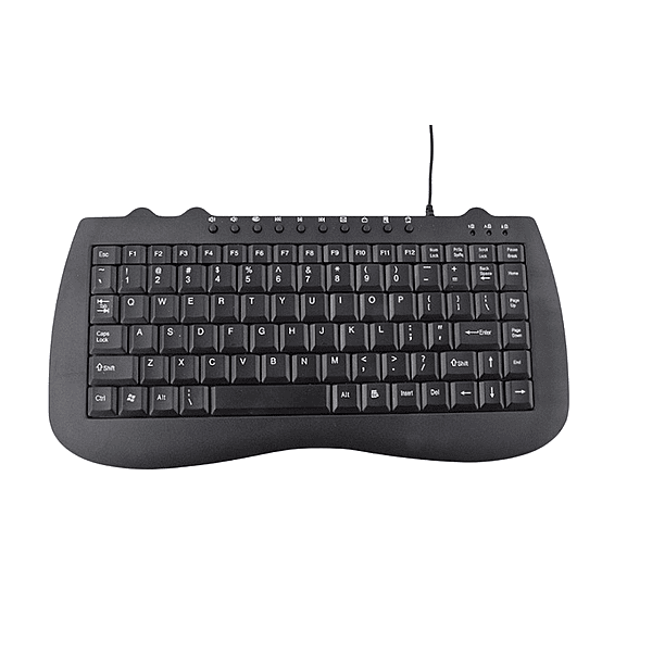 Wired AD-511 Mini Multimedia Keyboard, Compact & Efficient for Laptop & CPU (Black)
