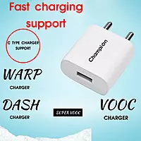 Champion 12W 5V/2.4A Single USB Port Mobile Charger with Type-C Cable Combo | Fast Charging For Android Devices (Pack Of 20 Pcs) Champion 12W 5V/2.4A Single USB Port Mobile Charger with Type-C Cable Combo | Fast Charging For Android Devices (Pack Of 20 Pcs)