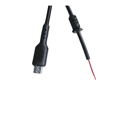 Micro USB Male Jack to 2 x Bare Wire Open End ,Power Supply and Charging Extension ,Pigtail Cable Micro USB Male Jack to 2 x Bare Wire Open End ,Power Supply and Charging Extension ,Pigtail Cable
