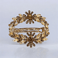 Amber Floral Barrette