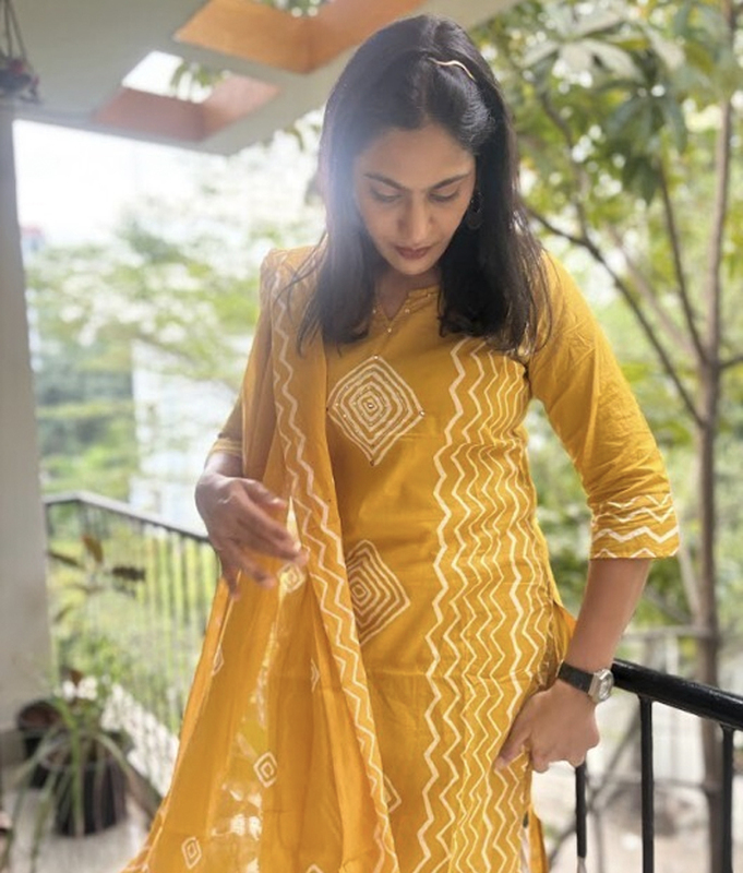 Amber Glow Kurta set