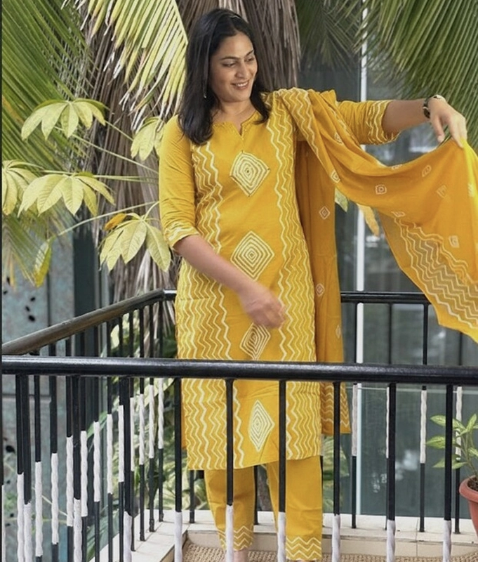 Amber Glow Kurta set
