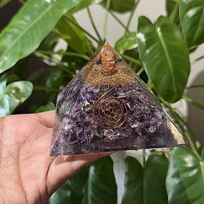 Amethyst Resin Pyramid Amethyst Resin Pyramid