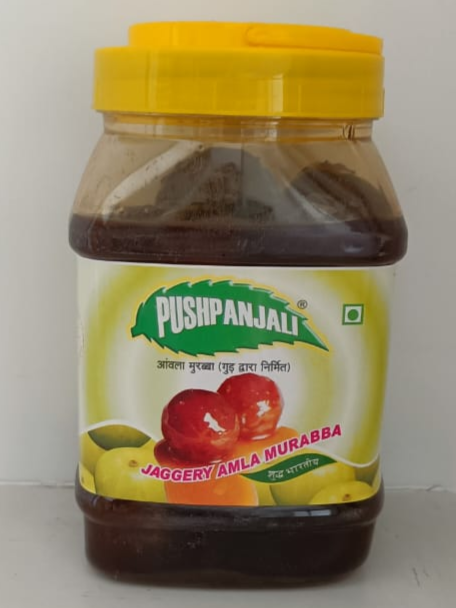 Pushpanjali Organic Amla Murabba with Honey – 1kg | Fresh, Homemade Taste & Healthy Ingredients