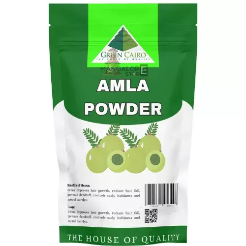Green Cairo Amla Powder – Natural Hair Strength & Shine – 100g