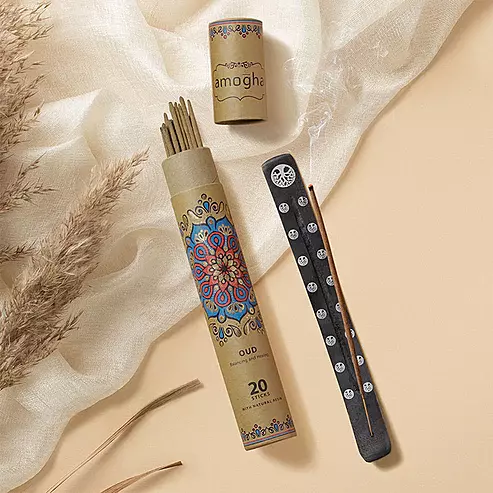 Iris Amogha Masala Incense Sticks with Holder OUDH