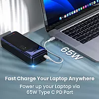 Portronics Ampbox 27K Power Bank – 27000mAh | Laptop Charging | LED Battery Display | Safe & Smart Charging | Portable Charger