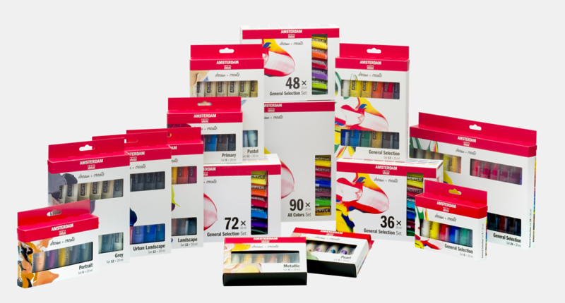 ROYAL TALENS AMSTERDAM ACRYLIC COLOR SETS ROYAL TALENS AMSTERDAM ACRYLIC COLOR SETS