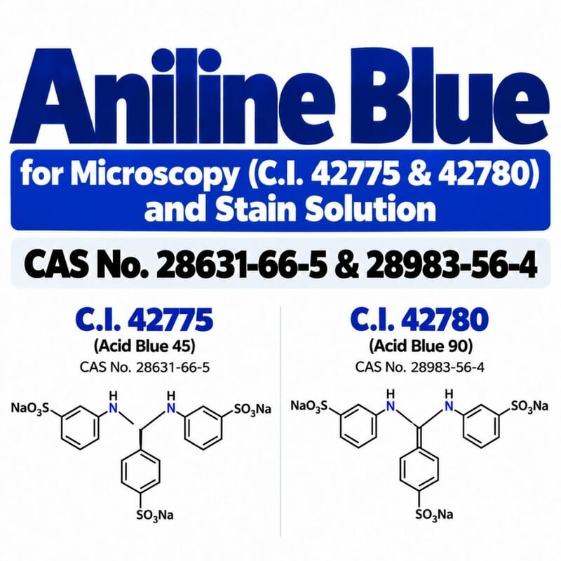 Aniline Blue for Microscopy (C.I. 42775 & 42780) and Stain Solution