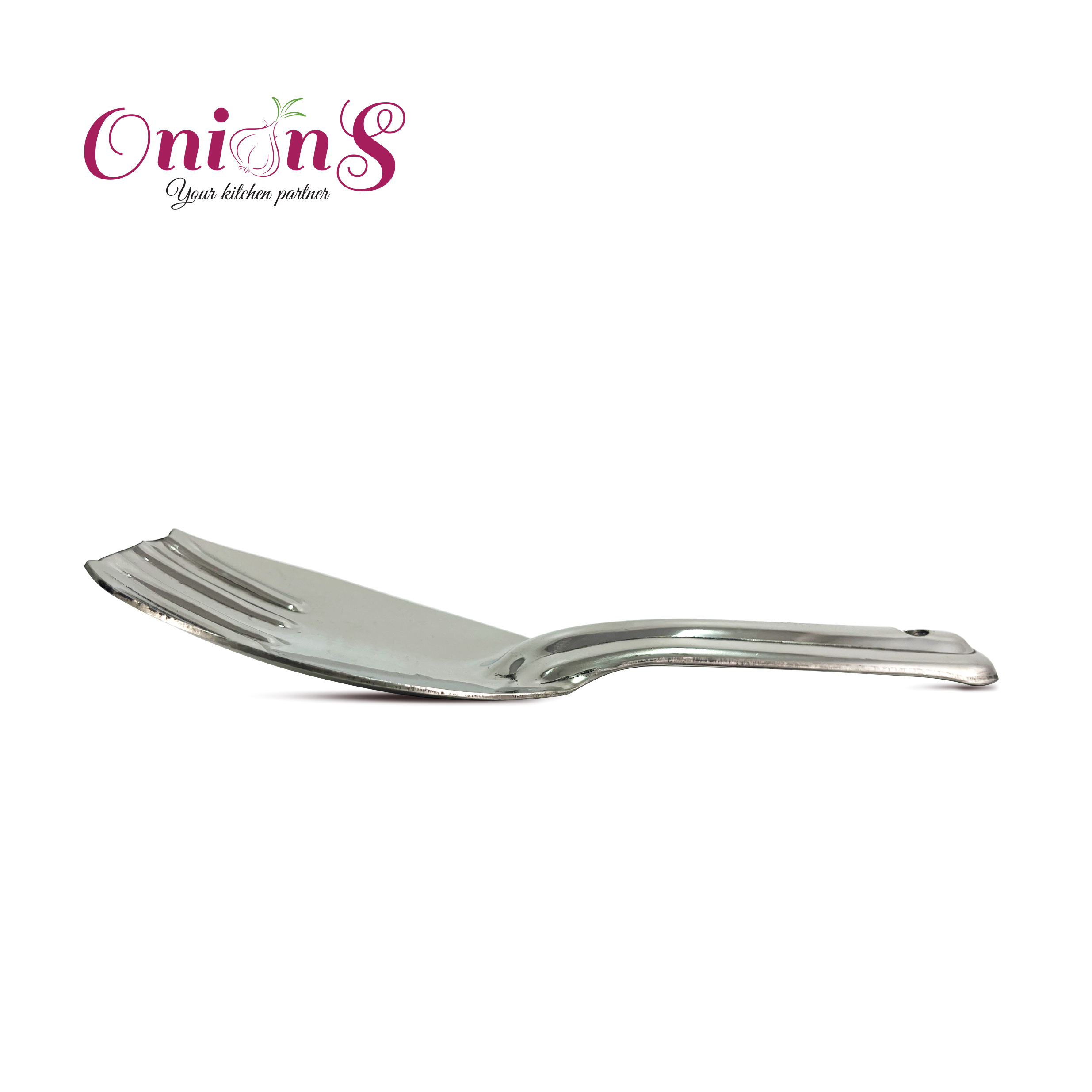 Onions Stainless Steel Rice Ladle – Durable & Rust-Resistant Serving Spoon