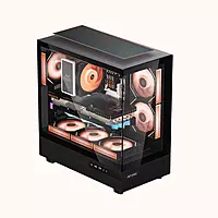 Ant Esports Crystal X6 ATX Mid Tower Black-‎Crystal X6 Black