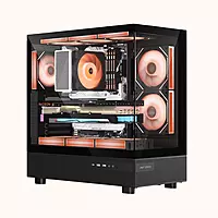 Ant Esports Crystal X6 ATX Mid Tower Black-‎Crystal X6 Black
