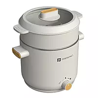 Portronics Any Meal Electric Kettle  – 1.5L Multicook Electric Kettle with Steamer | White