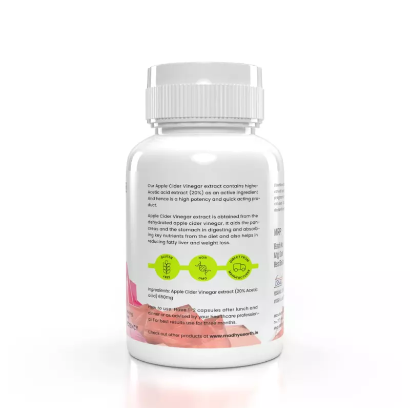Apple Cider Vinegar Extract Veg Capsules 60pcs