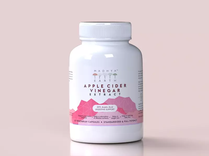 Apple Cider Vinegar Extract Veg Capsules 60pcs - Madhya Earth