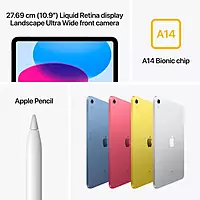 Apple iPad 10th Gen Premium Tablet 64GB | 10.9" Liquid Retina Display | 12MP Cameras | Silver