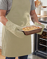 Kitchen Apron with Heat Resistant Glove & Pot Holder Set ( 3 PIECE COMBO )