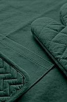 Kitchen Apron with Heat Resistant Glove & Pot Holder Set ( 3 PIECE COMBO )