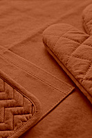 Kitchen Apron with Heat Resistant Glove & Pot Holder Set ( 3 PIECE COMBO )