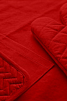 Kitchen Apron with Heat Resistant Glove & Pot Holder Set ( 3 PIECE COMBO )