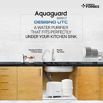 Under‑sink Aquaguard Designo UTC installation